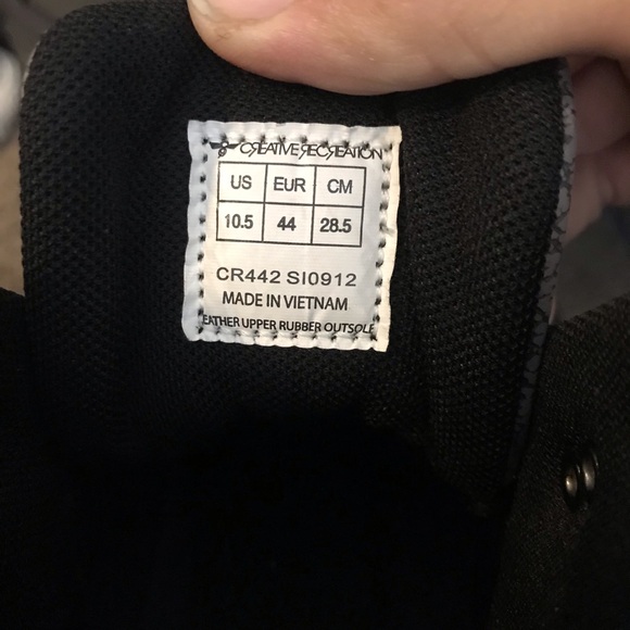 CREATIVE RECREATION CESARIO HI XXI BLACK CHARCOAL
Size 10.5 - Picture 7 of 7